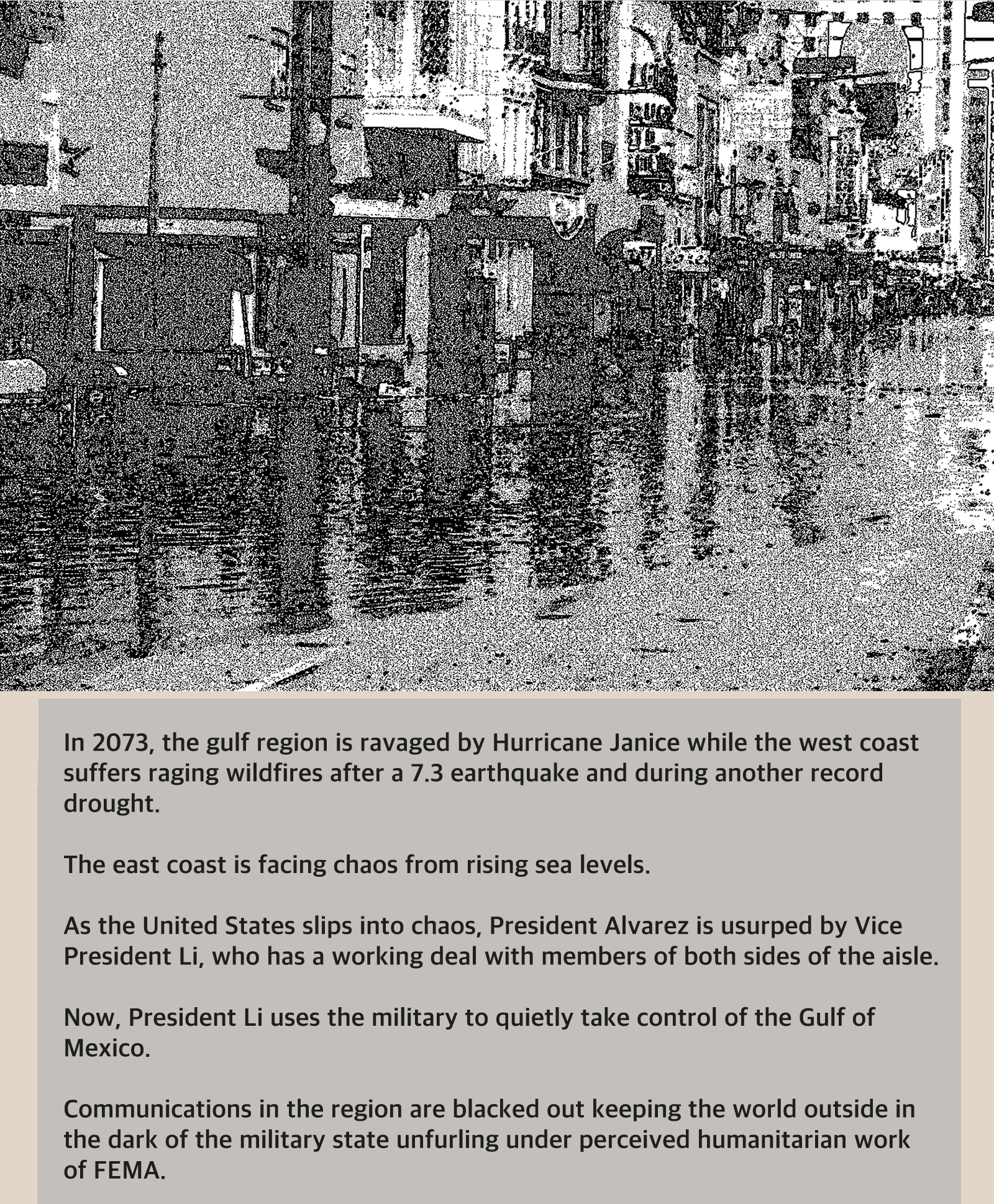 Image of flooded city Allison
