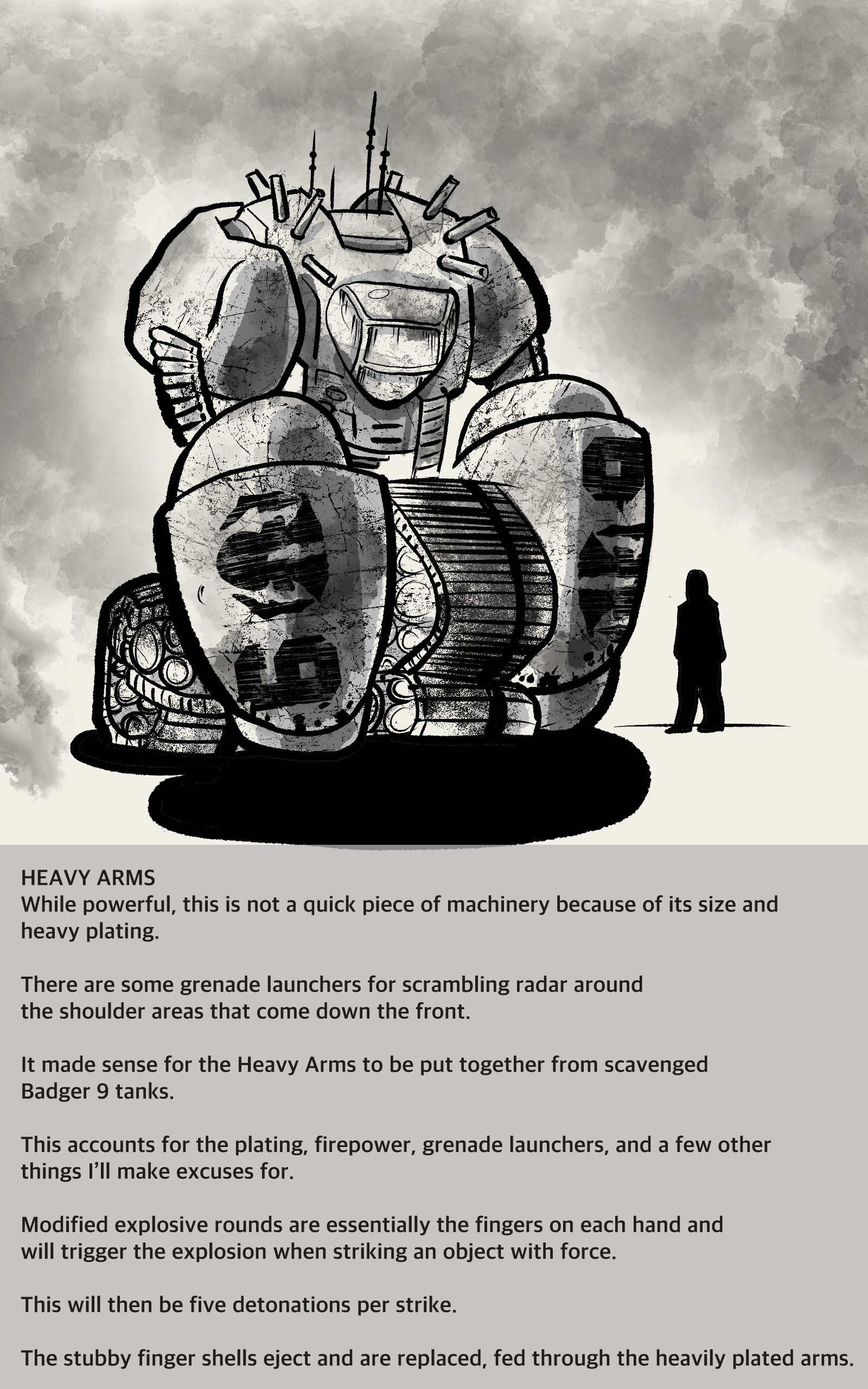 Image of the heavy arms Roland